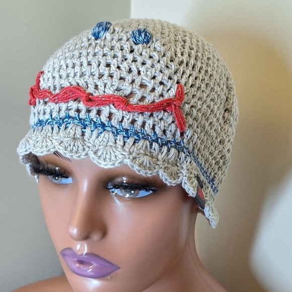 RSS Crochet Handmade Cotton Smiley  Hat Beanie - Picture 6 of 8